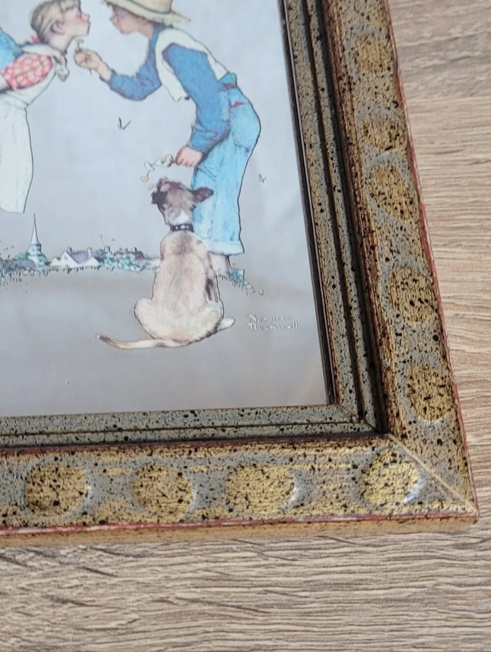 Norman Rockwell charming gold